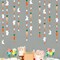 Easter Party Decorations - Bunny Carrot Circle Dot Garland Streamer Hanging Paper Buffalo Plaid Carrot Polka Dot Rabbit Banner for Spring Day Party Supplies